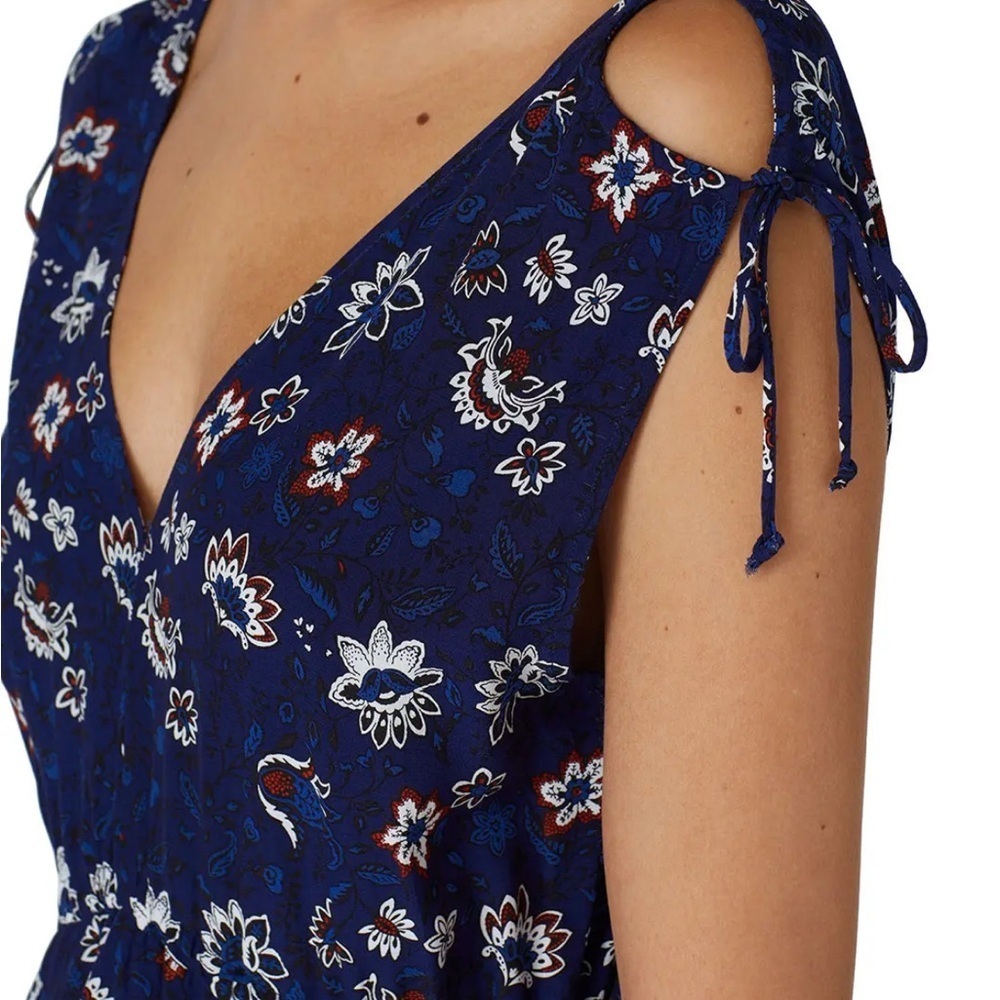 Thakoon Navy Lotus Printed Dress - Picture 2 of 16